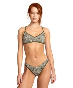 RVCA Blocked Hi Leg Bikini Bottoms - Women's -Deals RVCA Store rvca blocked hi leg bikini bottoms women s 3