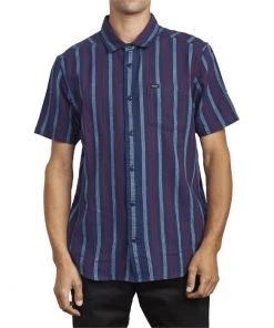 RVCA Displaced Stripe Short-Sleeve Shirt