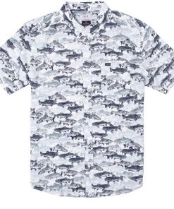 RVCA Horton Fish Camo Short Sleeve