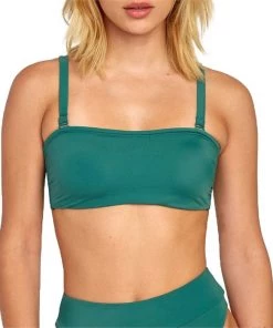 RVCA Solid Bandeau Bikini Top - Women's
