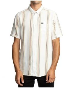 RVCA Split Stripe Short-Sleeve Shirt